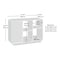 Sauder East Rock Accent Storage Ao , Accommodates up to a 50 in. TV weighing 50 lbs 431762 - alternate 6
